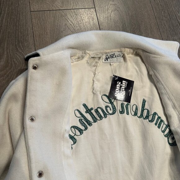 Vintage Camden Catholic Heavy Fleece Varsity Jacket M - Picture 7 of 8